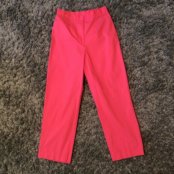 Vintage 1990s Bob Mackie Studio Pink Pants Cotton blend Zipper Size 4 - Picture 1 of 4